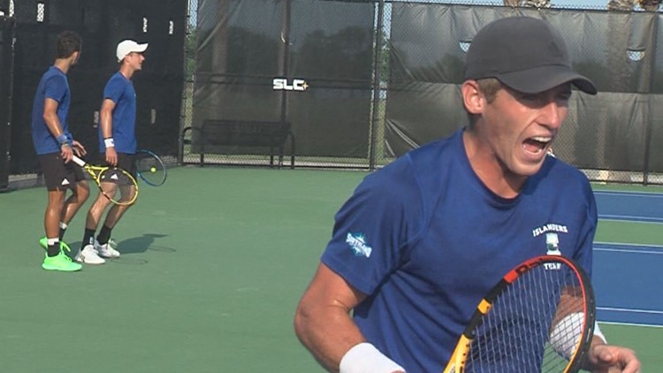 Islanders men open Southland Tennis Tournament with a win