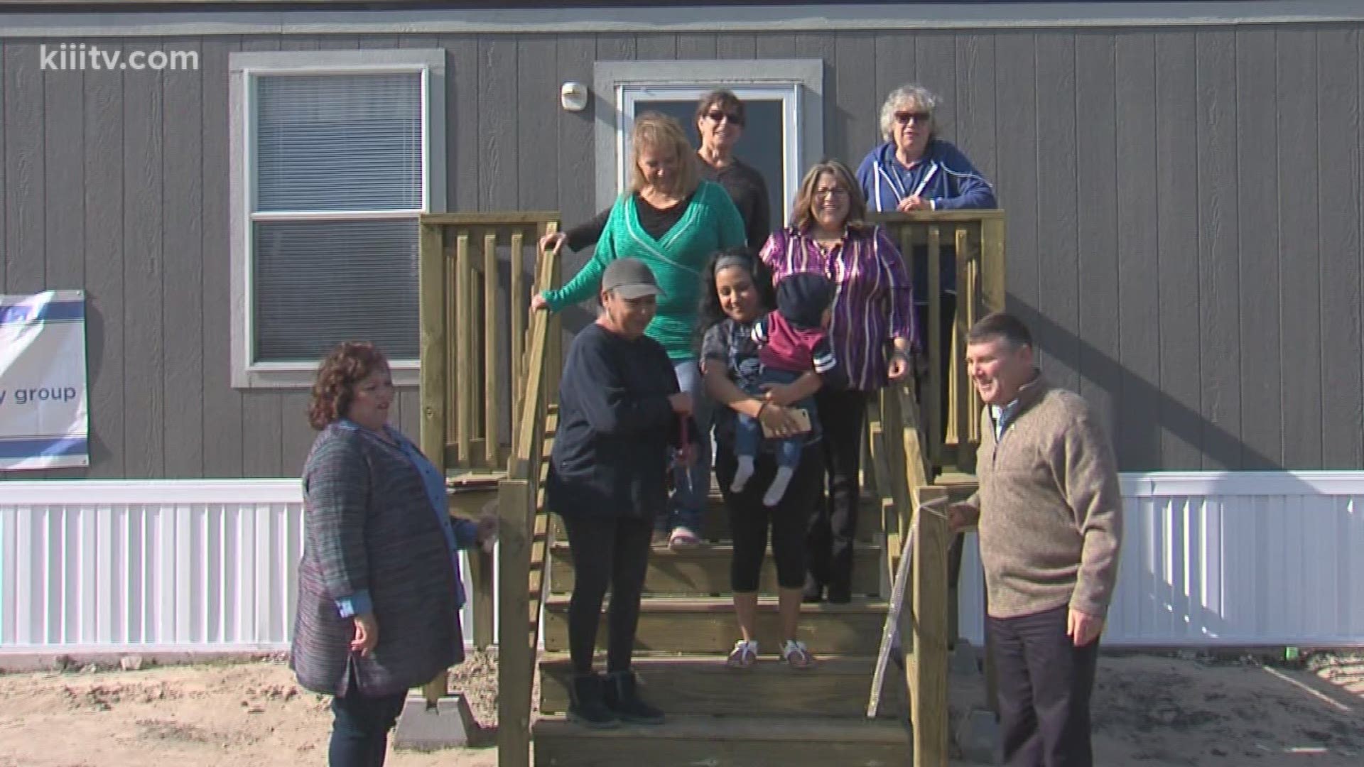 An Austwell family received an extra special Thanksgiving on Thursday when they got a new house just days before the holiday.