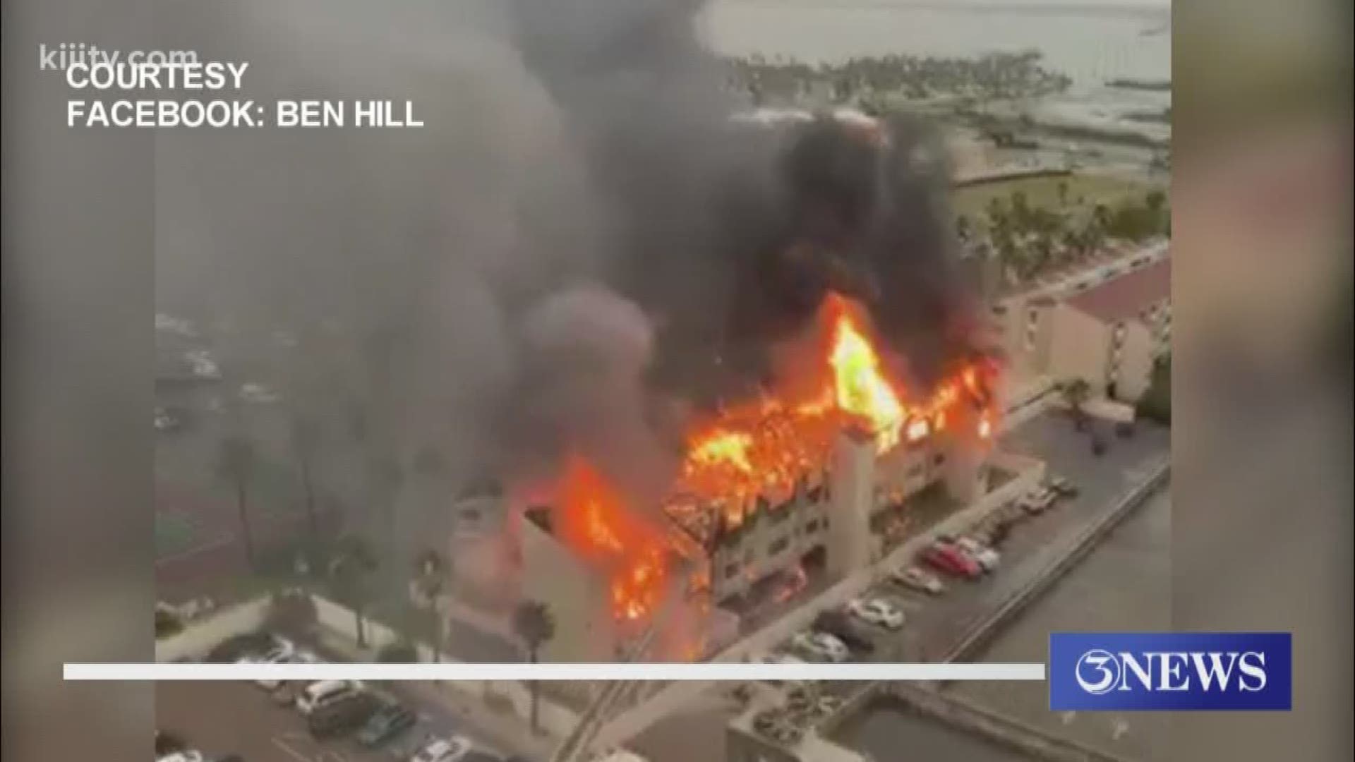 Condominiums in South Padre Island catch fire after massive lightning  strike 