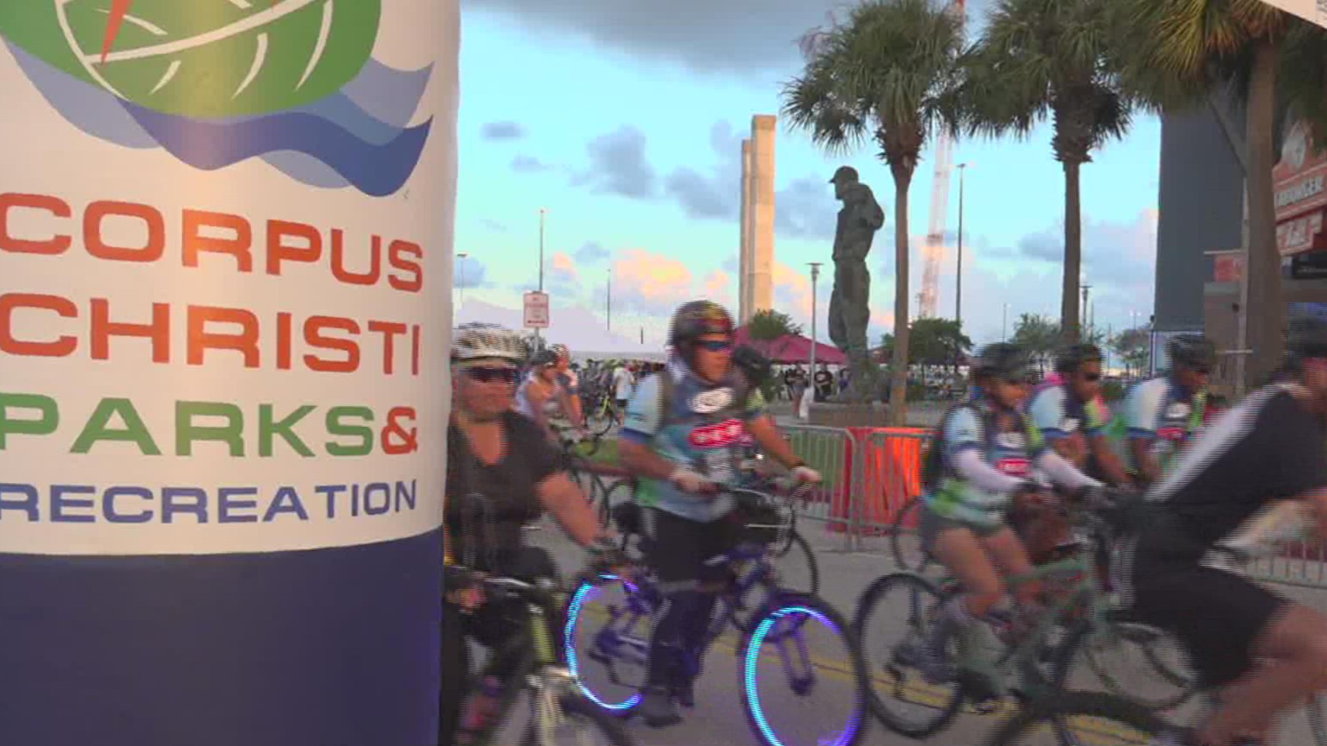 Over 1,000 cyclists from all over the country joined the Coastal Bend race