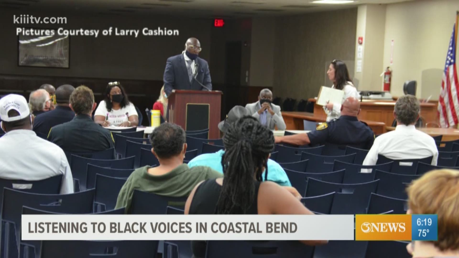 3 News Reporter Marissa Cummings shares a meeting that was held on Monday to discuss discrimination and inequality in the coastal bend black community