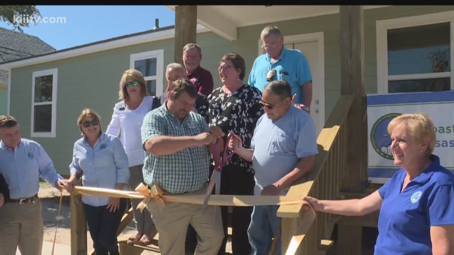 The Coastal Bend Disaster Recovery Group built a house from the bottom up for a man who lost everything during Hurricane Harvey.