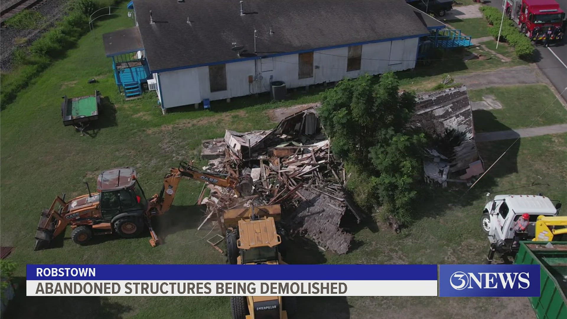 Abandoned structures in Robstown are in the process of being demolished as part of the city's project 'Restoration Robstown.'