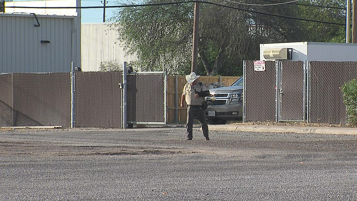 Law enforcement escorts San Patricio County dispatcher Betsy Mandujano