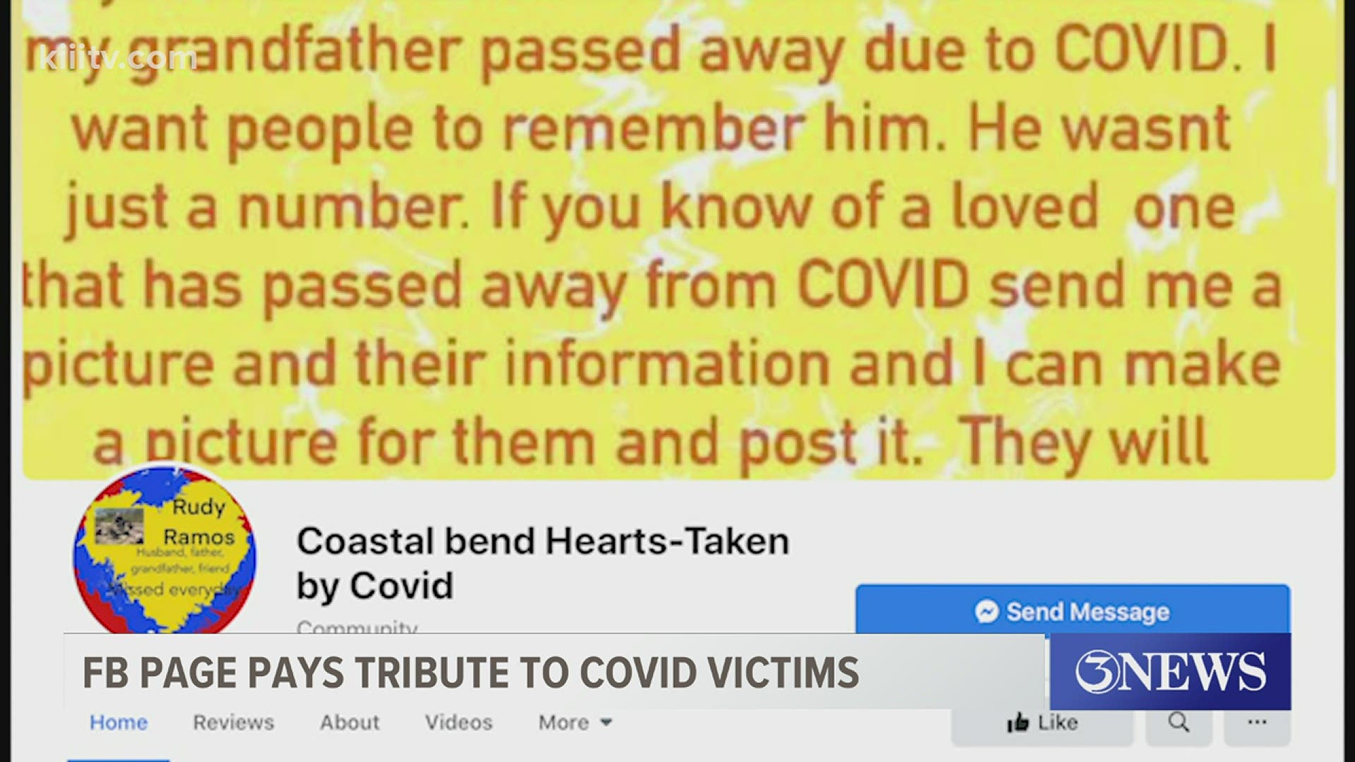 9-year-old Kendall Russel lost her grandfather to COVID-19. With the help of her mom she created a Facebook page to pay tribute to him and many others.