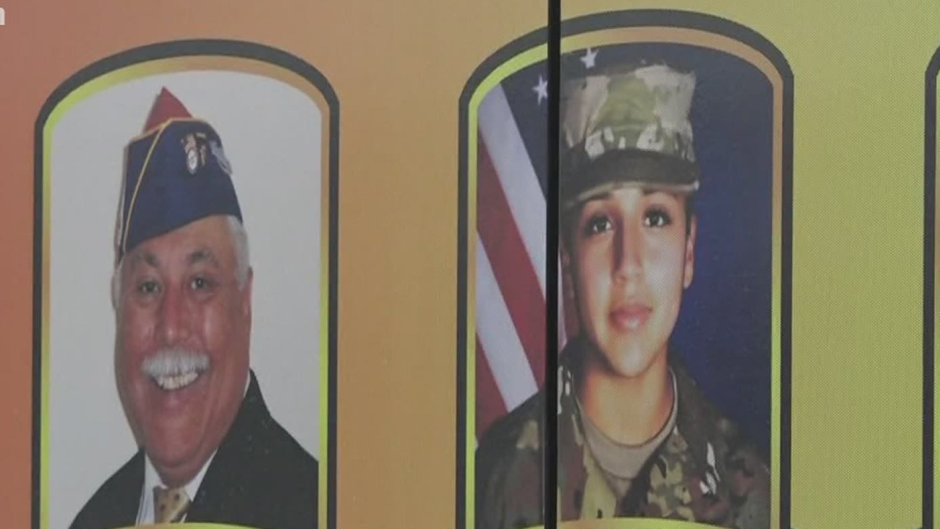 Many were recognized with their picture on the bus, including slain Fort Hood soldier Vanessa Guillen.