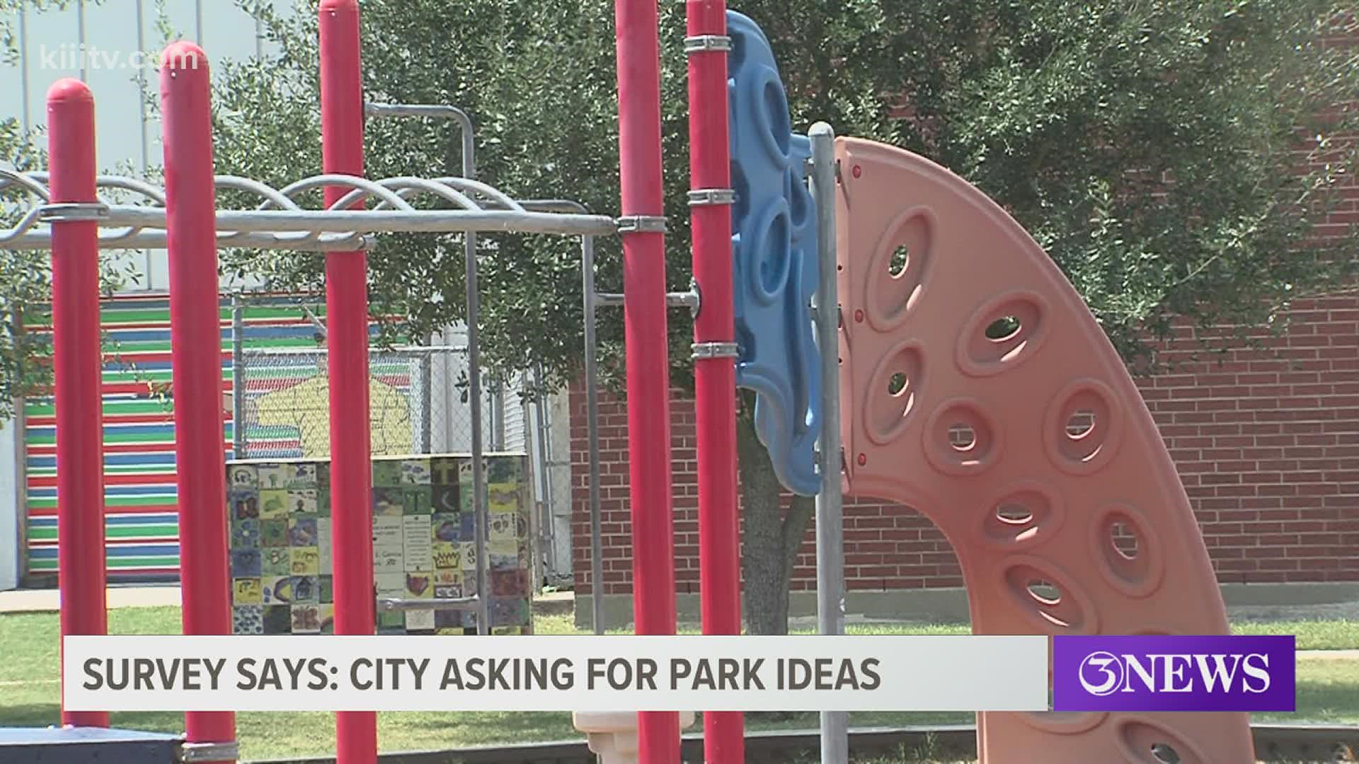 Officials are asking residents to fill out an online survey before the end of September to help them with their Parks Master Plan.