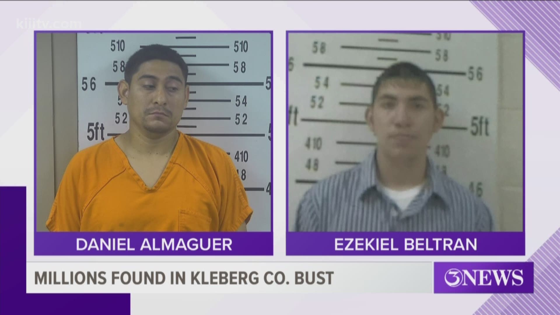 Two big busts totalling more than $1 million had Kleberg County authorities busy this past week and landed two men behind bars.