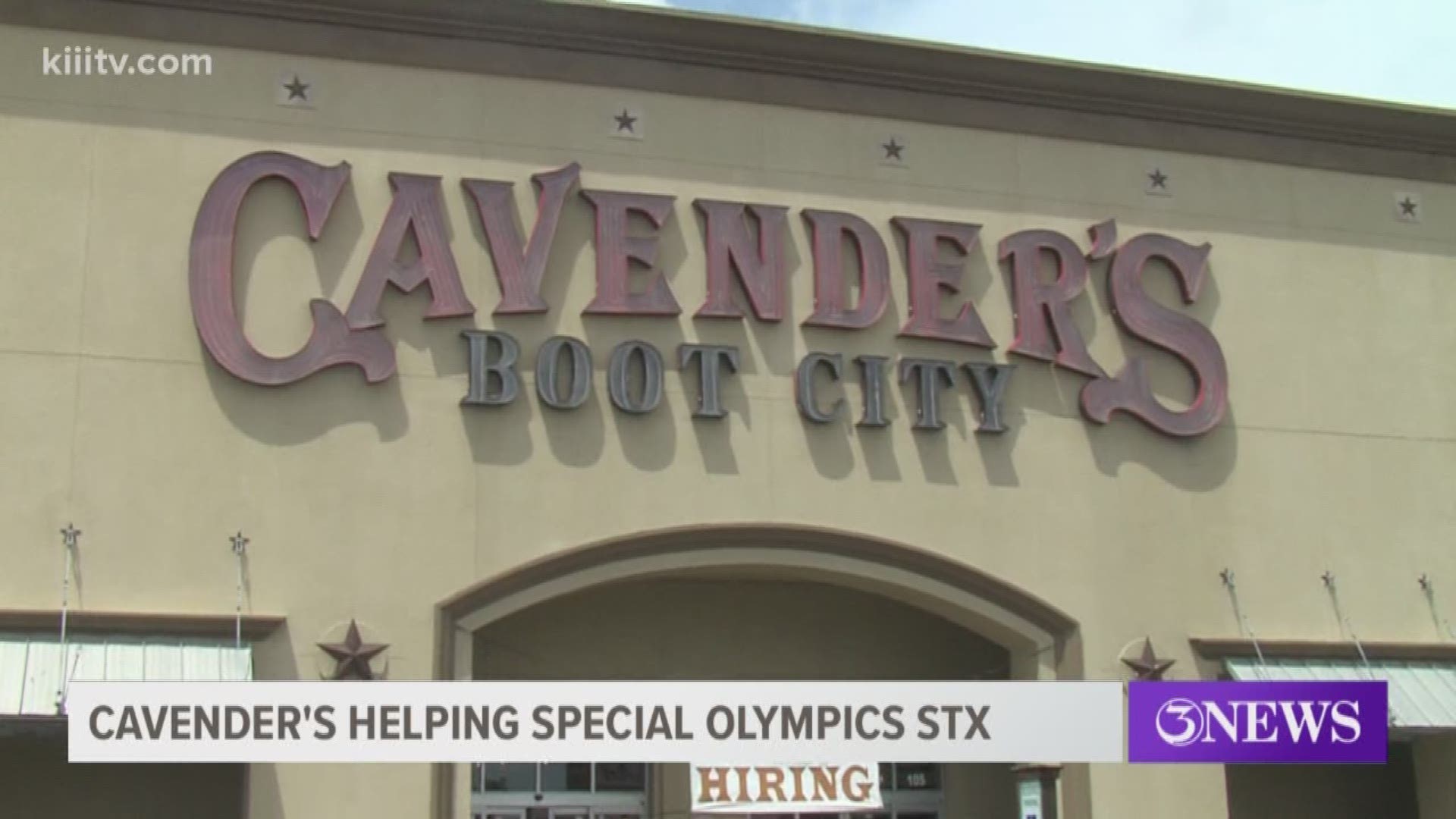 The individuals with Special Olympics South Texas received financial help from Cavender's Boot City Tuesday.