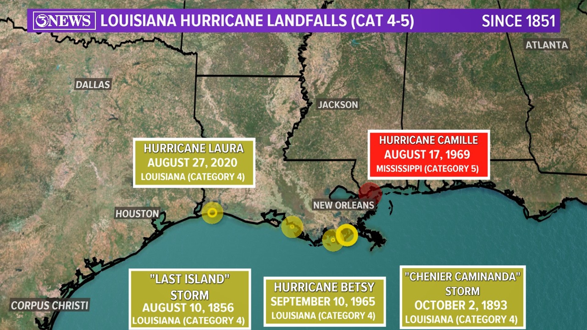 WEATHER BLOG: Hurricane Laura Making Louisiana History | Kiiitv.com