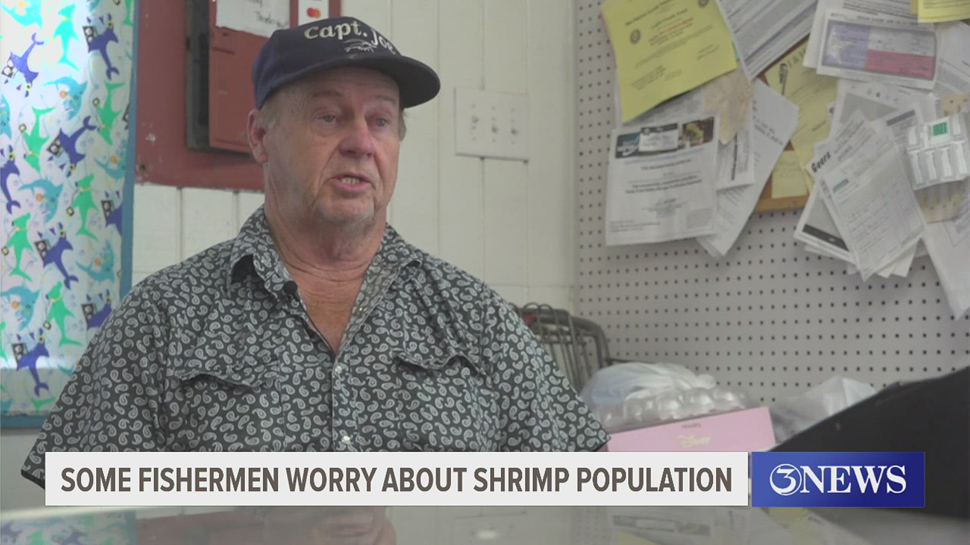 Just like real estate, one fisherman says that location plays a large factor in how shrimp move around.