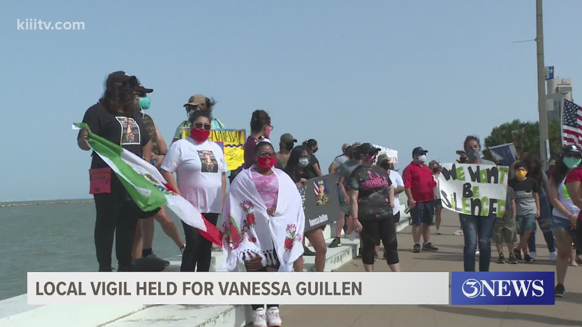 Local Vigil Held For Murdered Fort Hood Soldier Vanessa Guillen