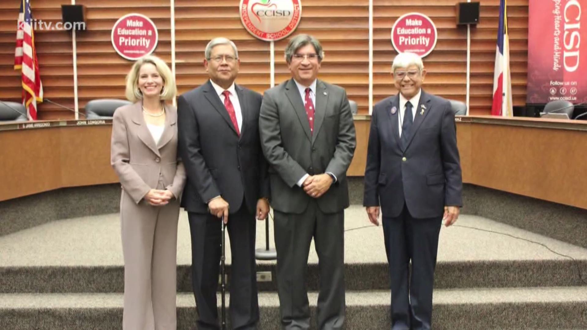 Elected CCISD Board of Trustees take oath of office | kiiitv.com