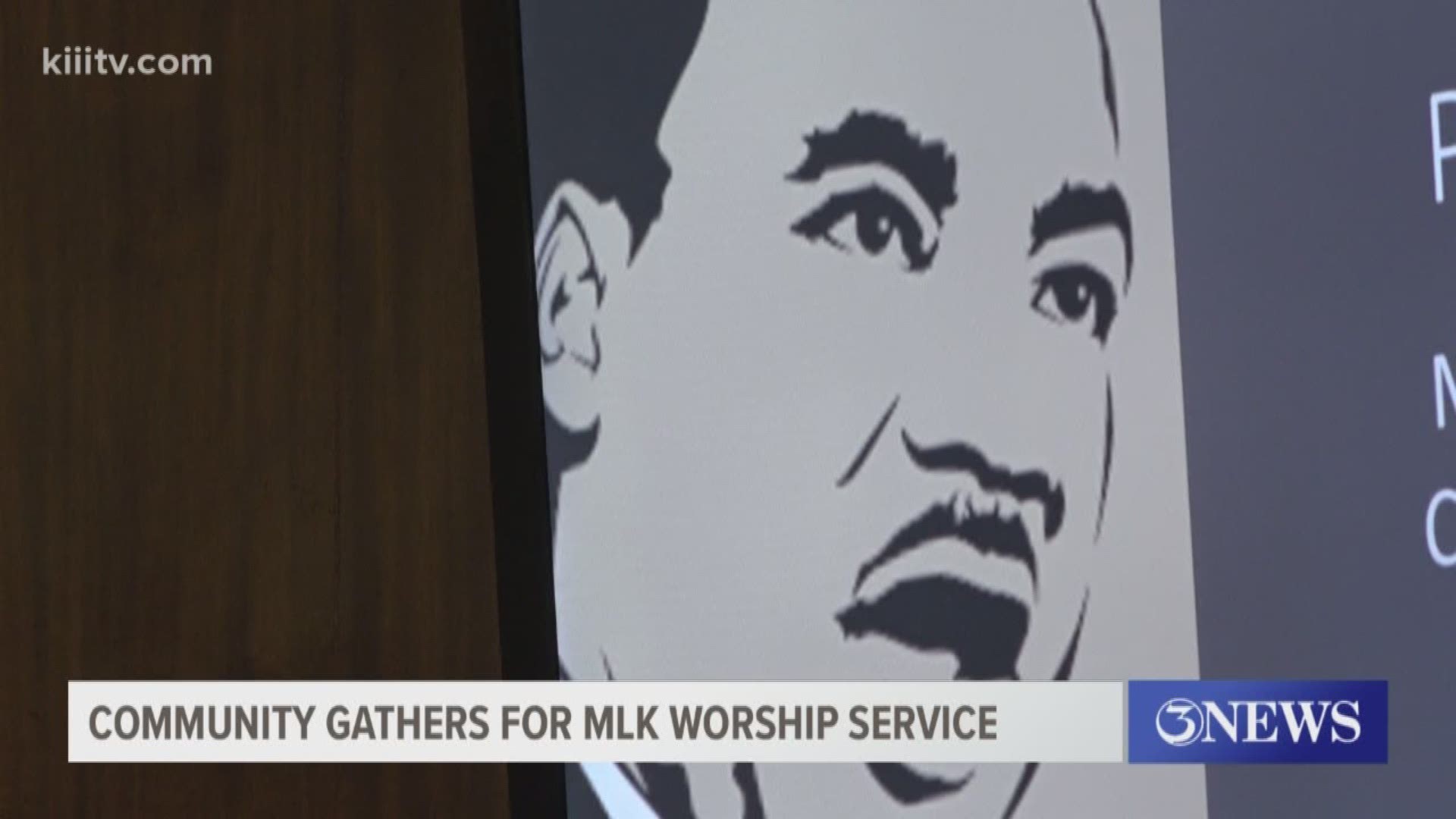 The community gathered to honor Dr. Martin Luther King Jr. Sunday evening.