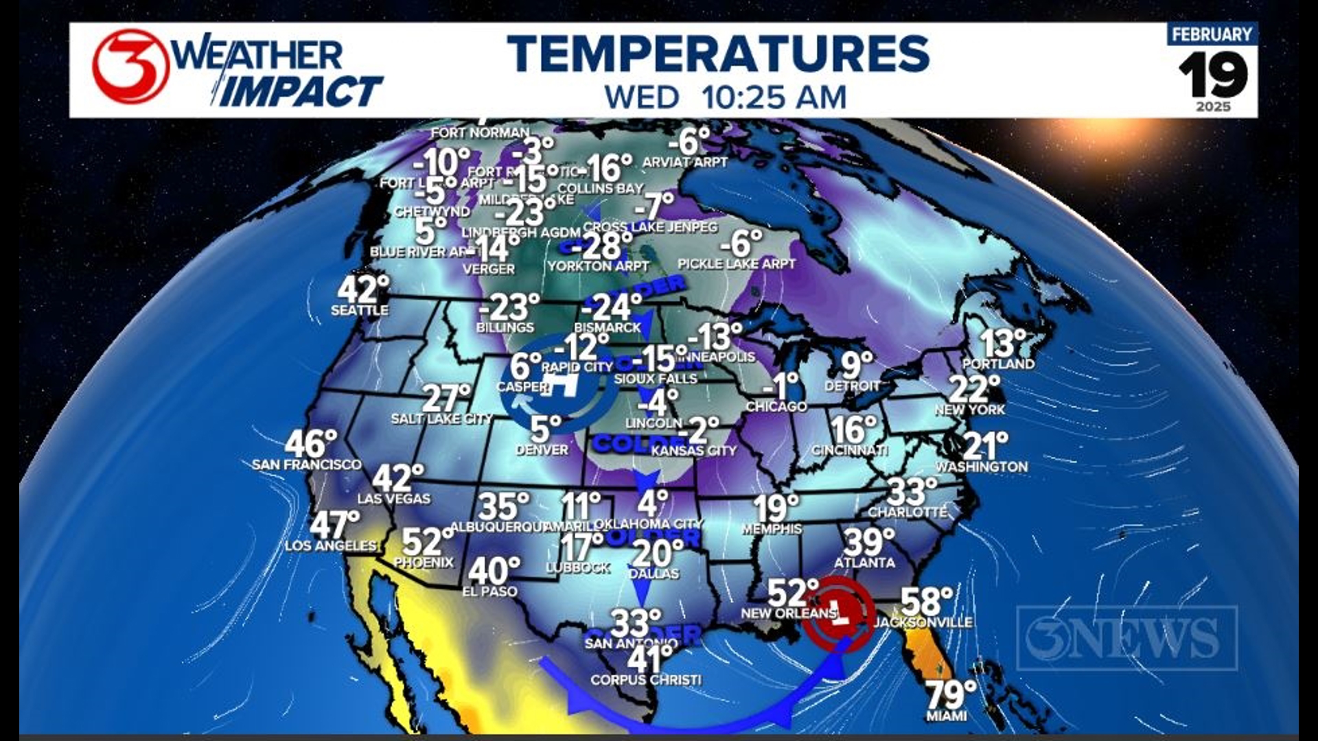 Strong cold front Tuesday night brings in Arctic air for Corpus Christi ...