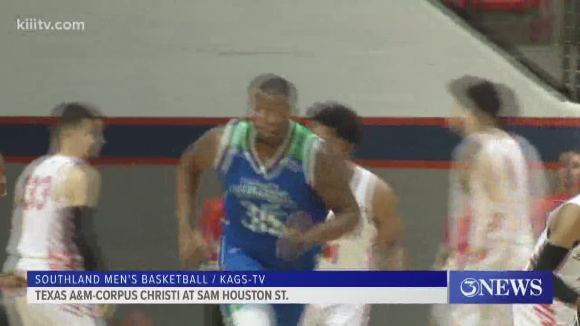 A&M-CC got as close as five points near the end of the first half before Sam Houston pulled away for the 80-61 win.