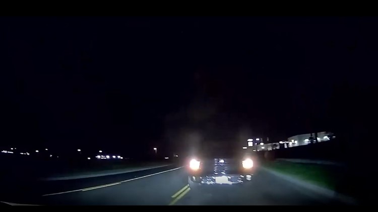 Dashcam catches head-on crash with wrong-way driver on Holly Road