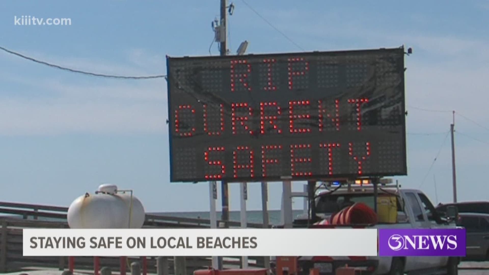 The signs will be put on the J.F.K. Causeway, the ferry in Port Aransas, and county beaches so people can be warned of dangerous conditions in the ocean.