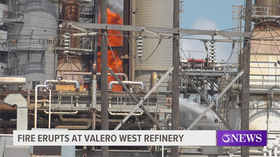 Valero officials No 'offsite concerns' nor injuries reported during refinery fire