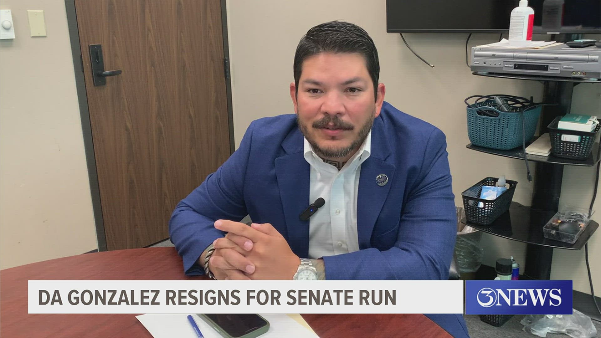 Nueces County District Attorney Mark Gonzalez confirmed his resignation to 3NEWS Tuesday morning.