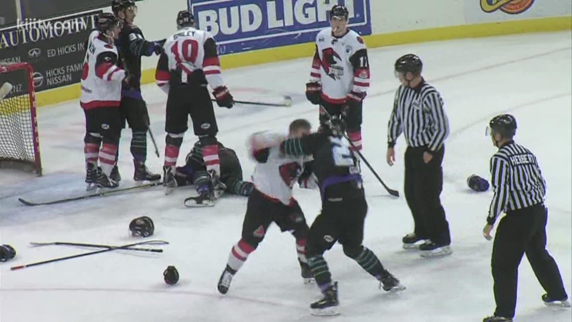 The Corpus Christi IceRays fought their way to an overtime win.