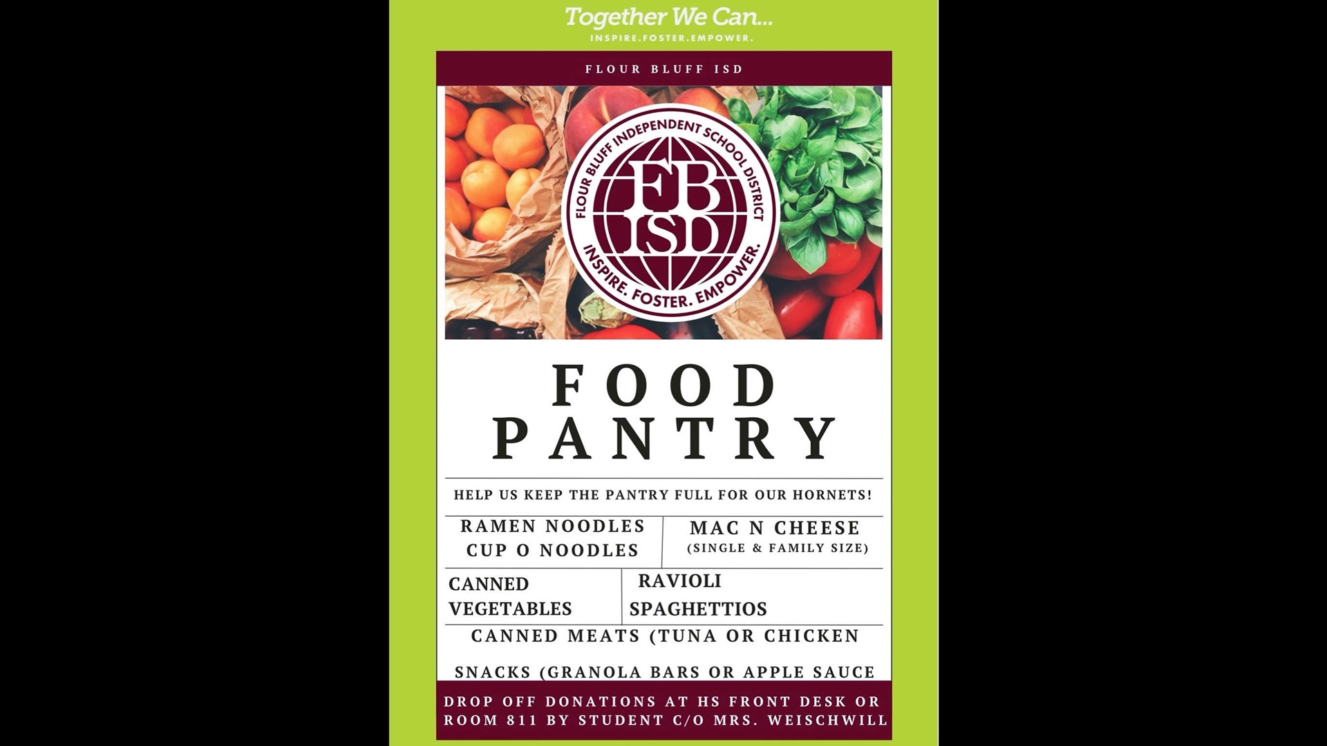 Flour Bluff High School food pantry in need of donations