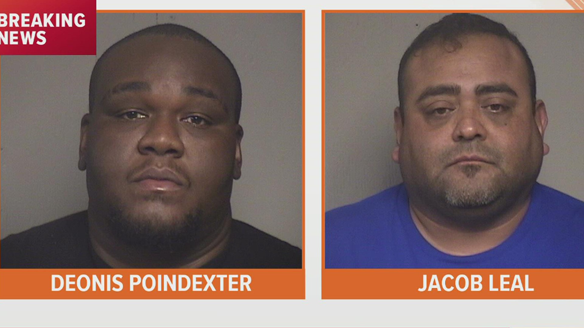 29-year-old Deonis Poindexter and 43-year-old Jacob Leal were arrested on Jan. 2 after an investigation found they illegally fired weapons on NYE.
