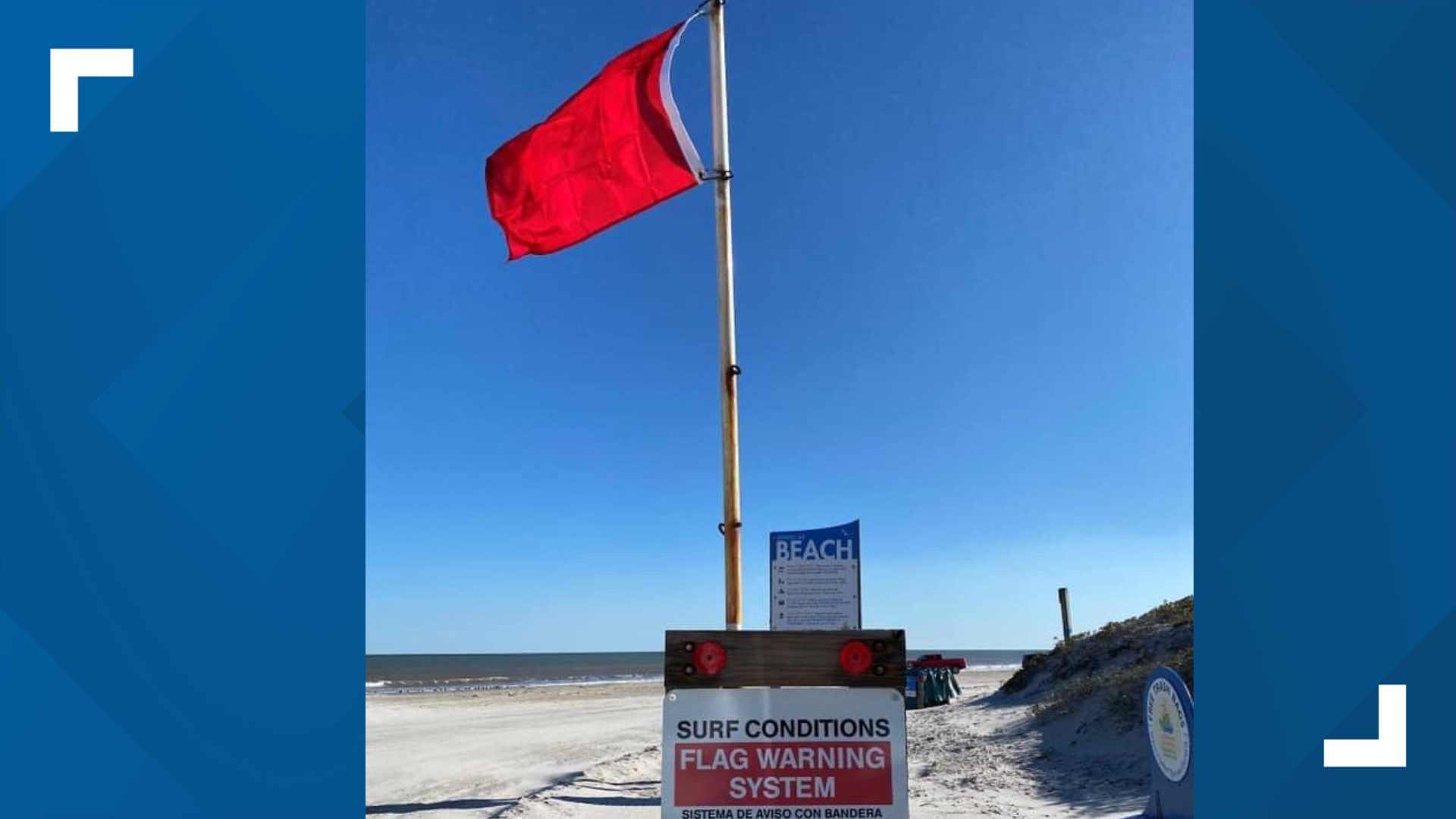 Red flags up on Padre Island beaches, high risk of dangerous rip ...