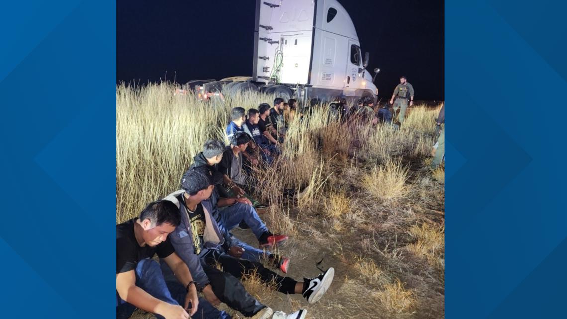 DPS find 23 illegal immigrants stuffed inside truck cab's sleeping quarters