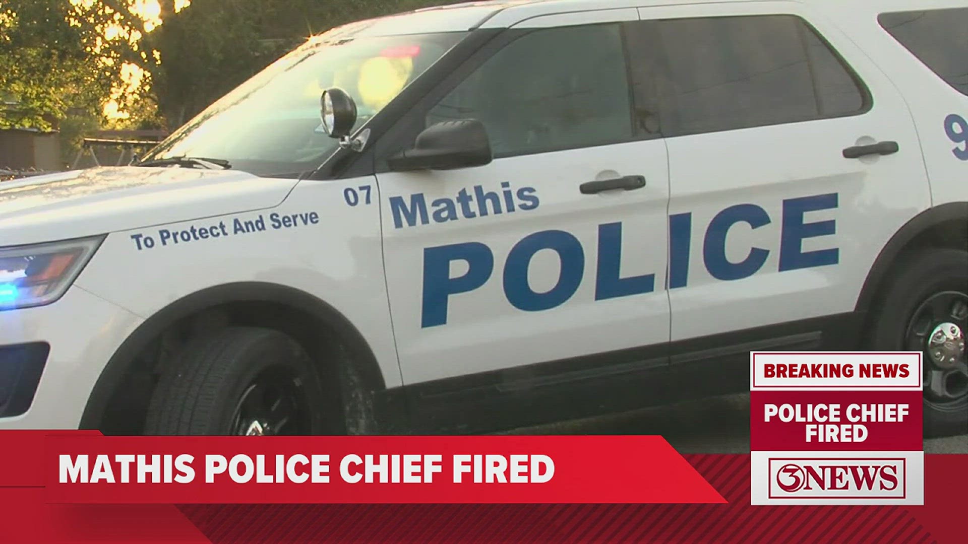 Officials with the Mathis Police Department said Scott Roush was let go at 9 Friday morning.