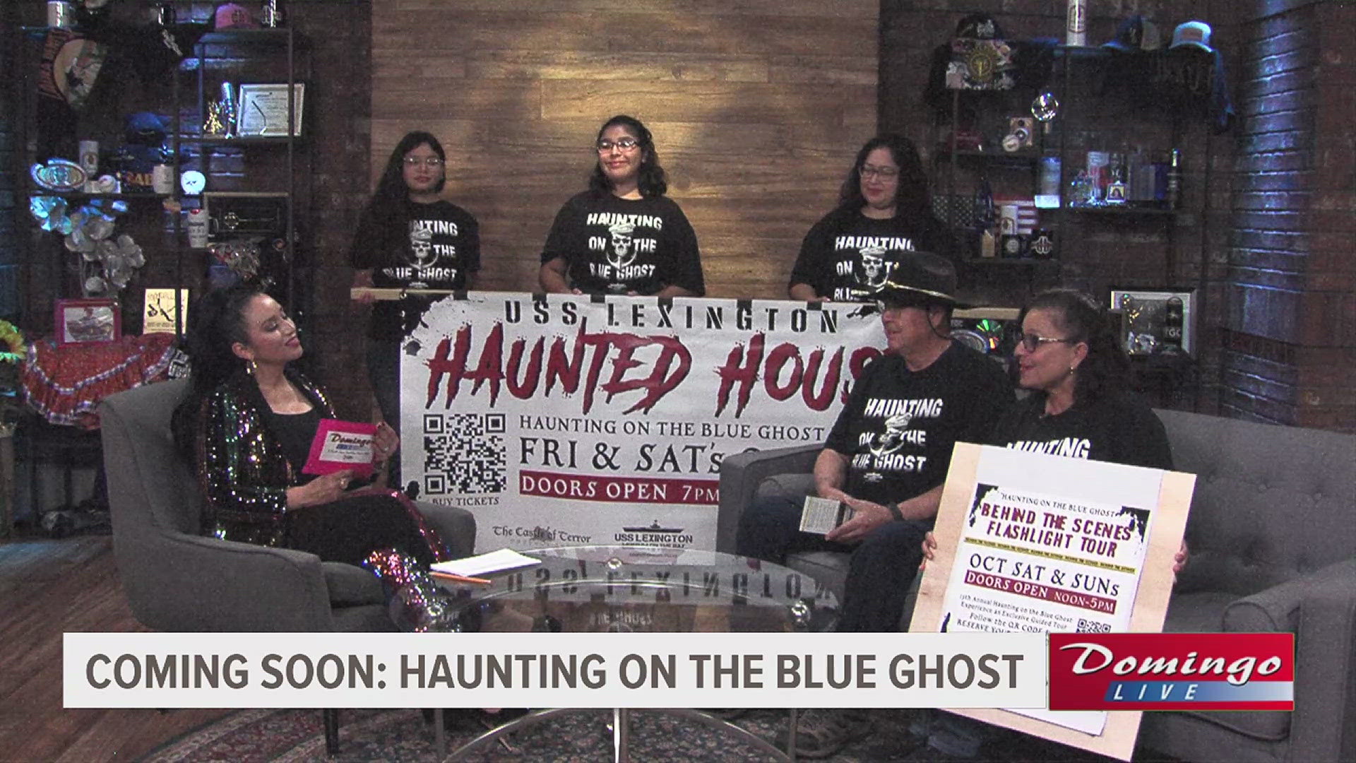 Organizers of the Haunting on the Blue Ghost joined us on Domingo Live to share how they're re-vamping their popular haunted house on the USS Lex for its 13th year.