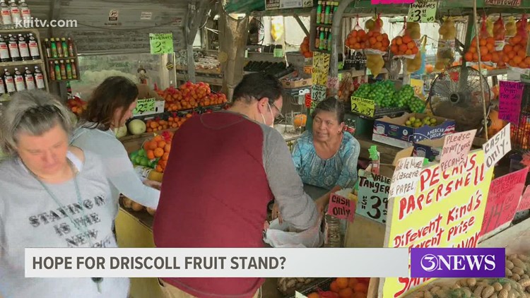 Nueces County officials looking for ways to save Driscoll fruit stand