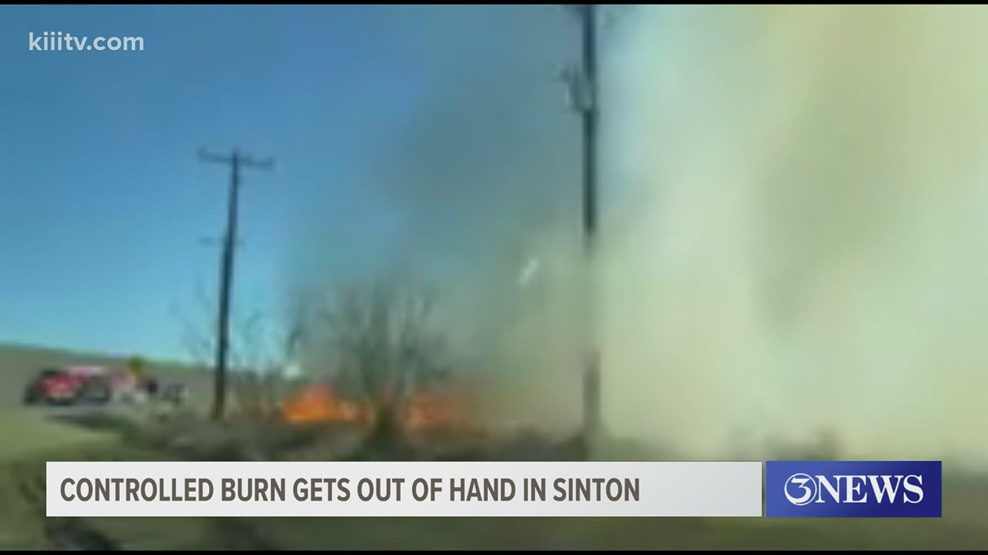 Fire crews from Sinton, Odem, Taft and Annavile were called to the scene to help.