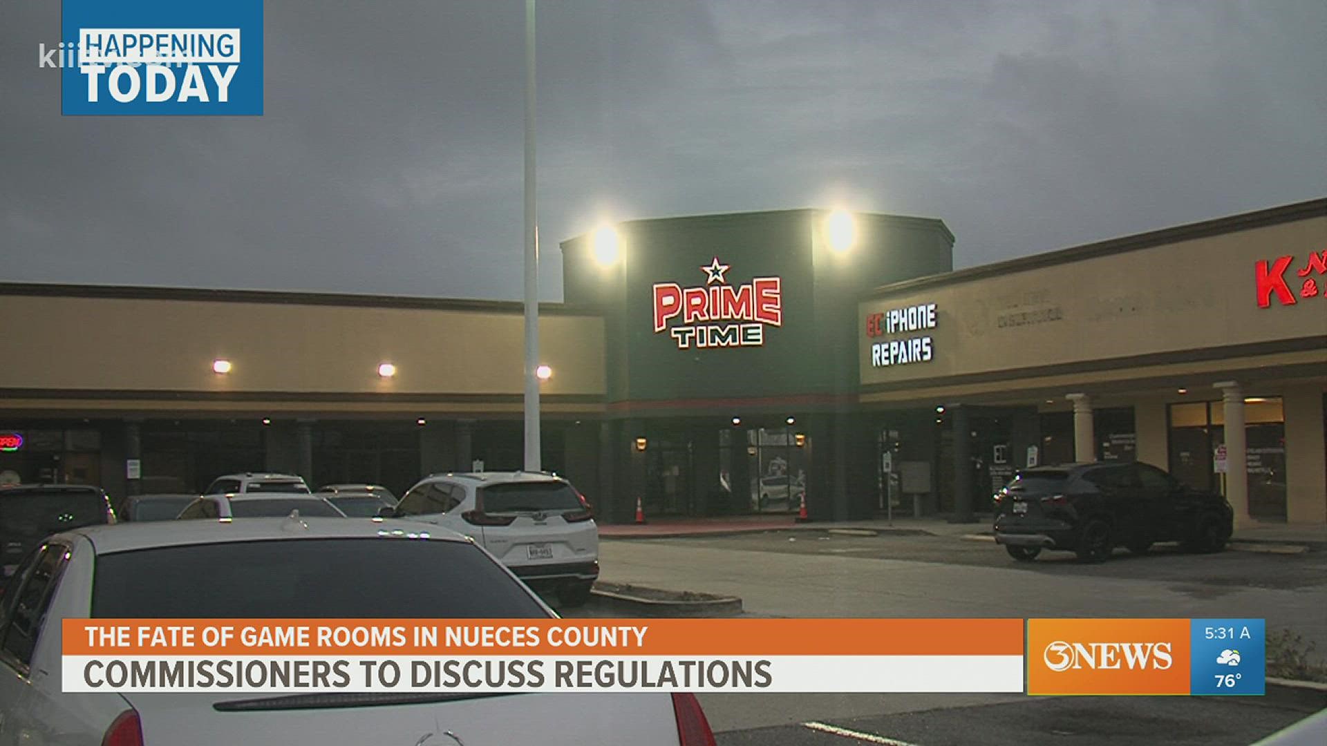 Nueces County Commissioners meeting Wednesday to discuss game room  regulations | kiiitv.com