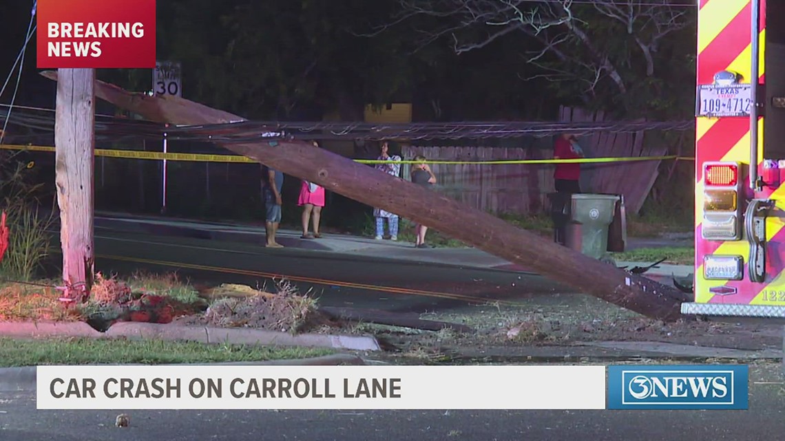 Two dead after hit-and-run driver fleeing scene of crash hit pole, fence on Carroll Ln., police say