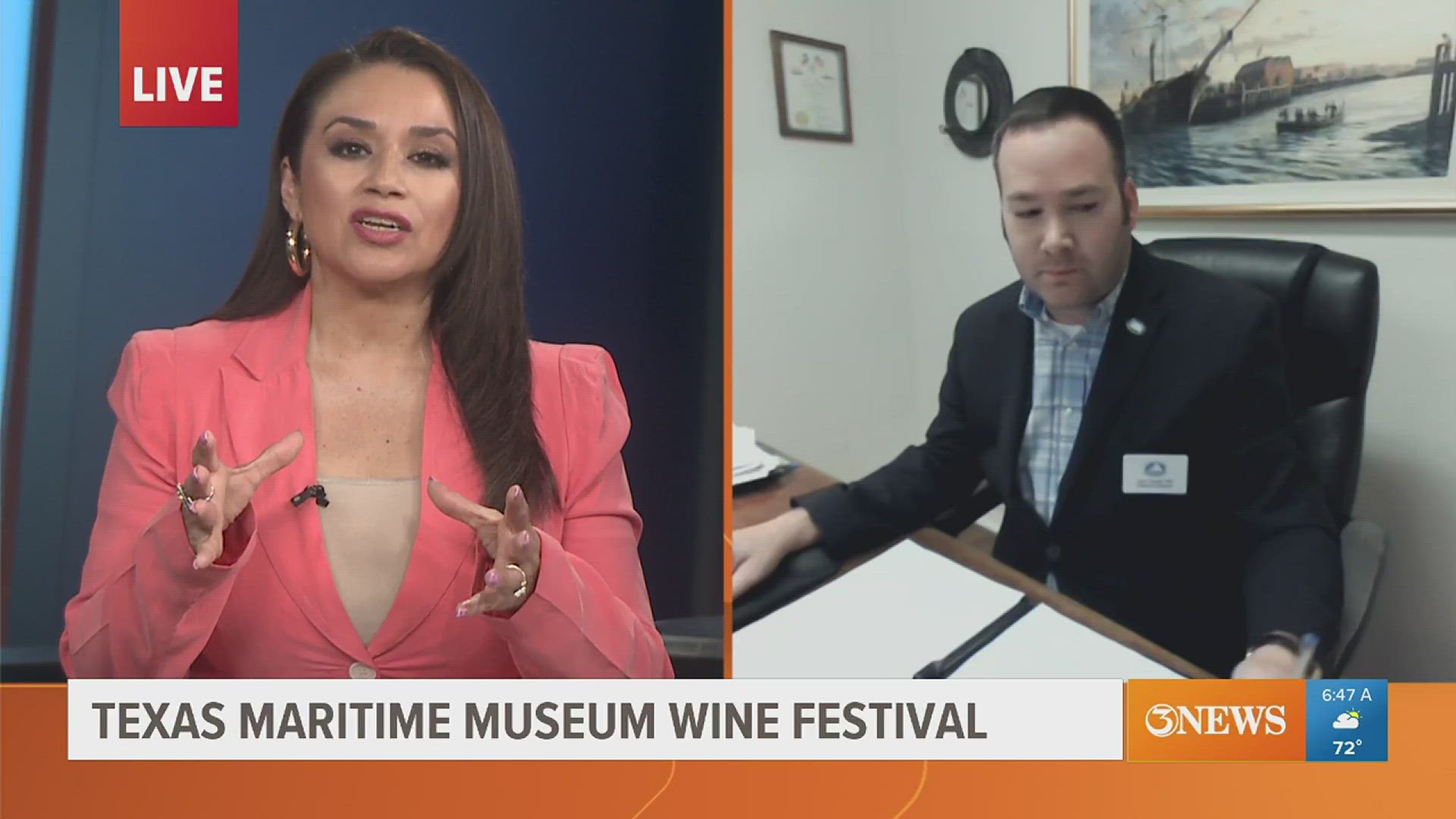 All proceeds of the wine festival will go to the Texas Maritime Museum and their efforts to educate the public about Texas' rich maritime history.