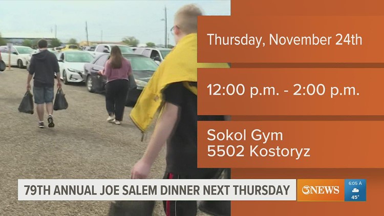 Annual Joe Salem Thanksgiving Dinner to feed 500 Corpus Christi residents