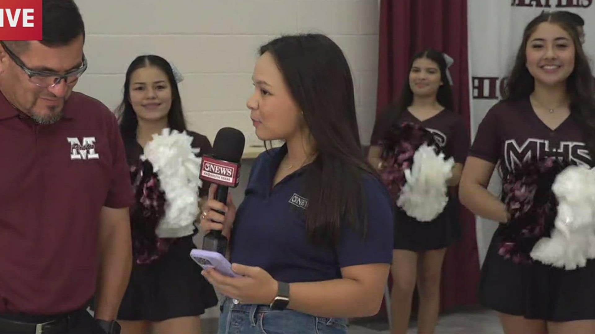 We were joined by Mathis ISD's newest athletic director in this morning's live shot from the district's first day of school.