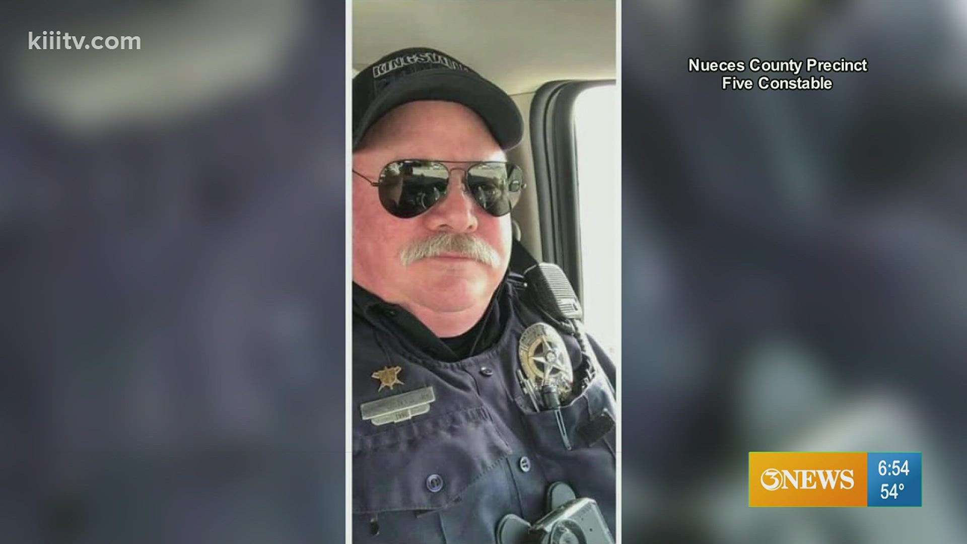 Officer Sherman Benys was shot while responding to a domestic dispute in Kingsville on Monday.