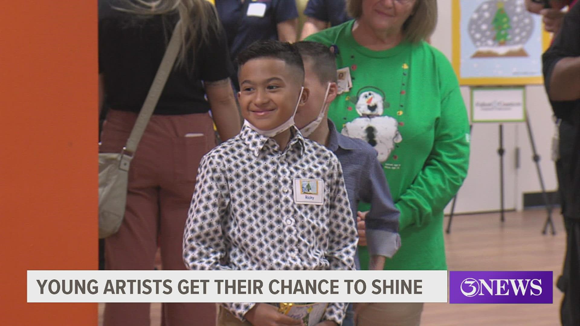 Driscoll Children's Hospital's best and brightest young artists got their chance to shine with a party that celebrates their holiday card contest entries.