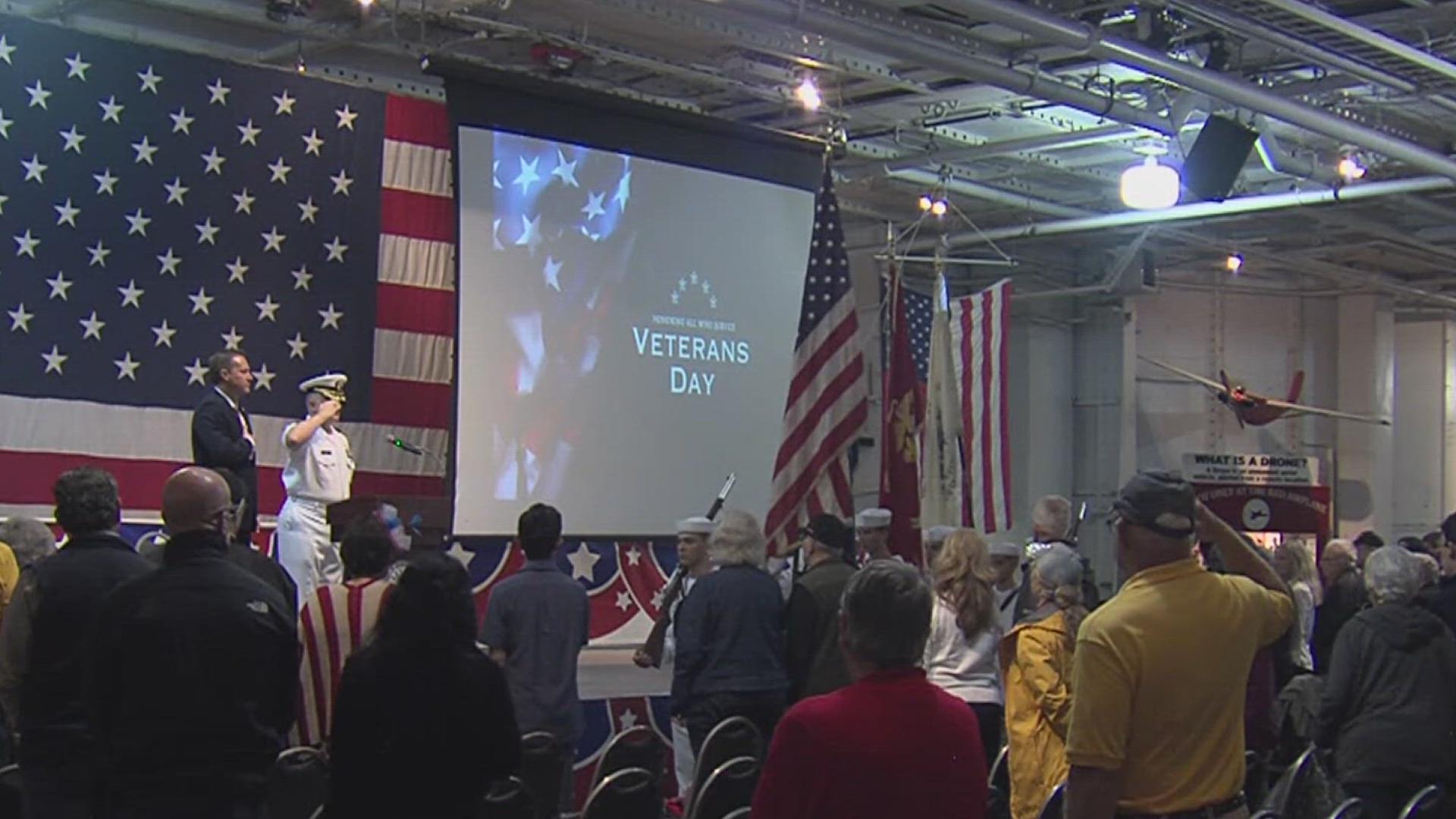 One of the city's biggest traditions for Veterans Day, the Veterans Day ceremony at Sherill Park, will start at 10 a.m.