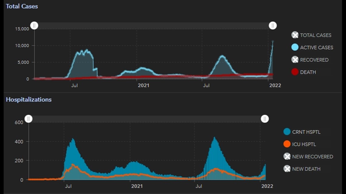 Nueces County COVID19 case record