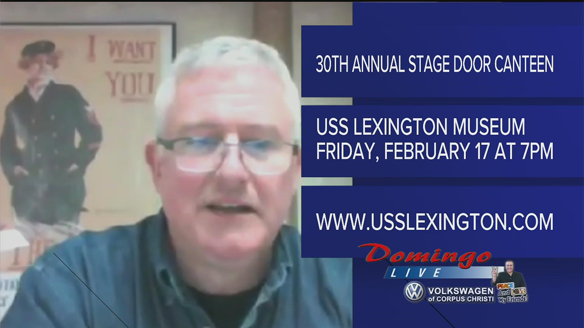 USS Lexington Museum Executive Director Steve Banta joined us live to invite us to celebrate the Lex's 80th birthday at the 30th Annual Stage Door Canteen.