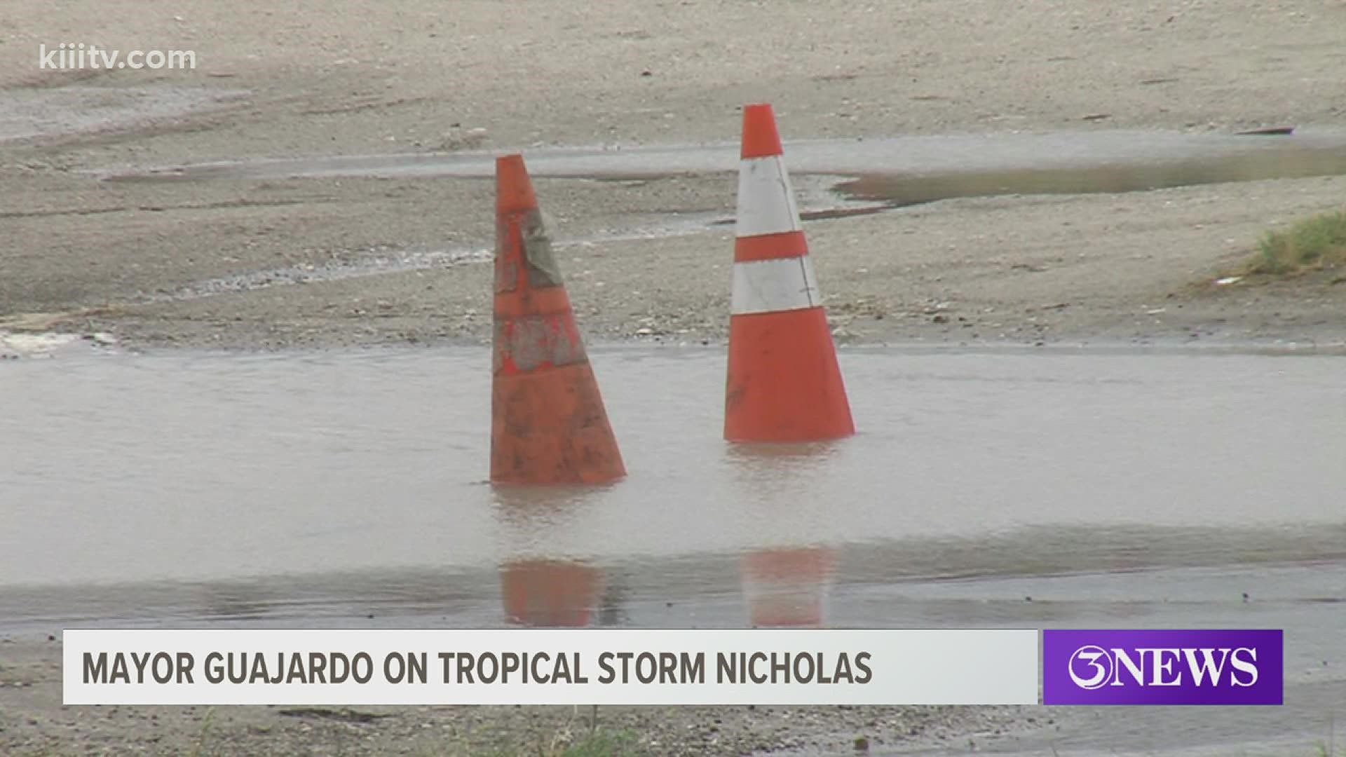 The mayor provides insight about the tropical storm as it passes through the Coastal Bend.
