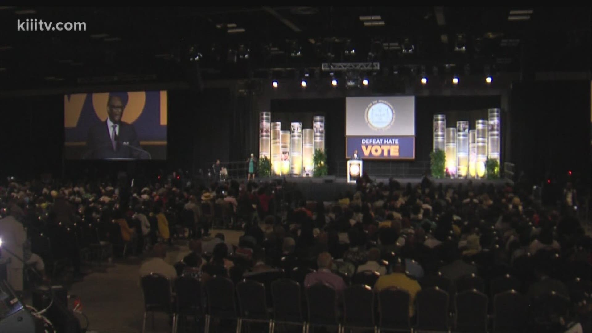 Thousands from across the country gathered in San Antonio Monday for the 109th NAACP national convention.