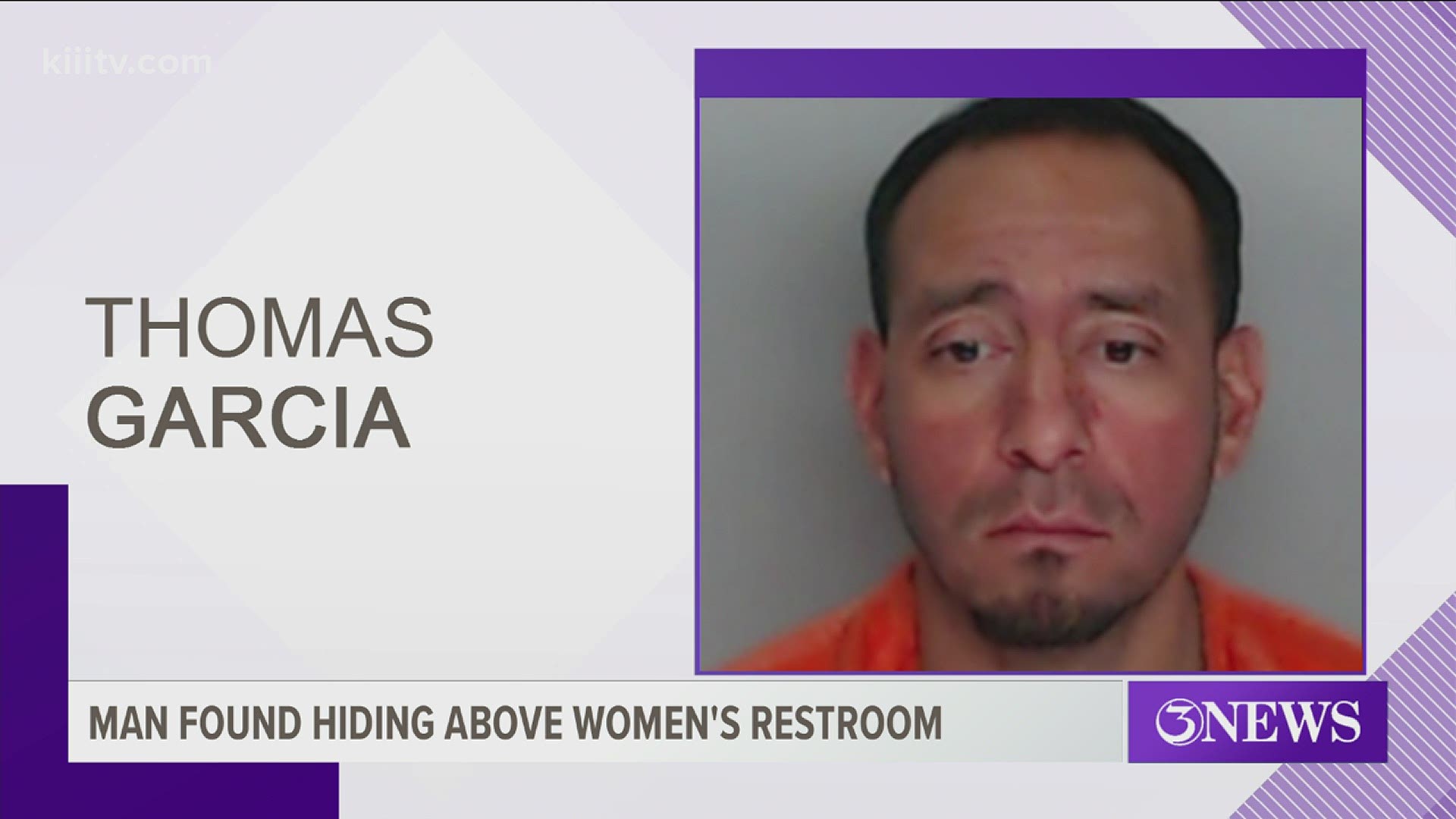 44-year-old Thomas Garcia is now facing charges of burglary of a building, criminal mischief and voyeurism.