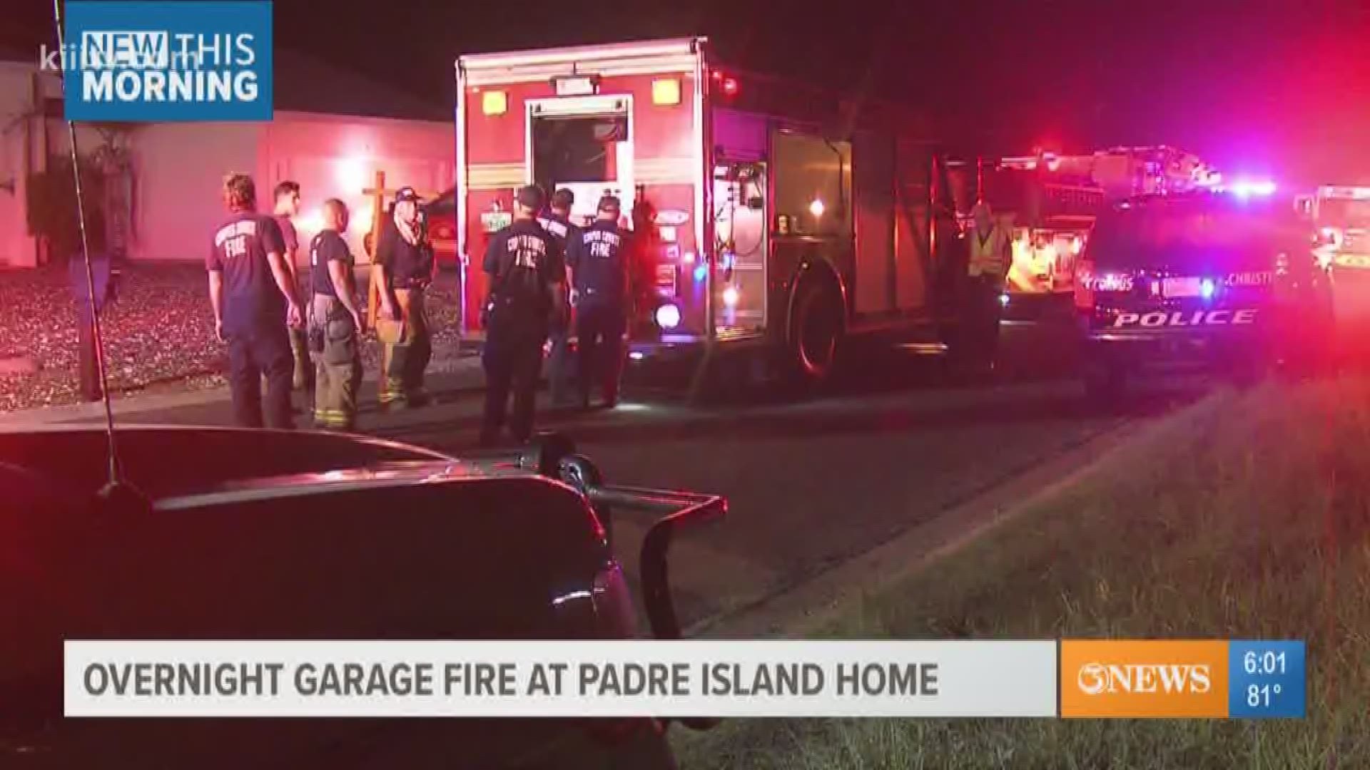 Fire Investigators on Padre Island are working to determine what sparked a garage fire at a home overnight.