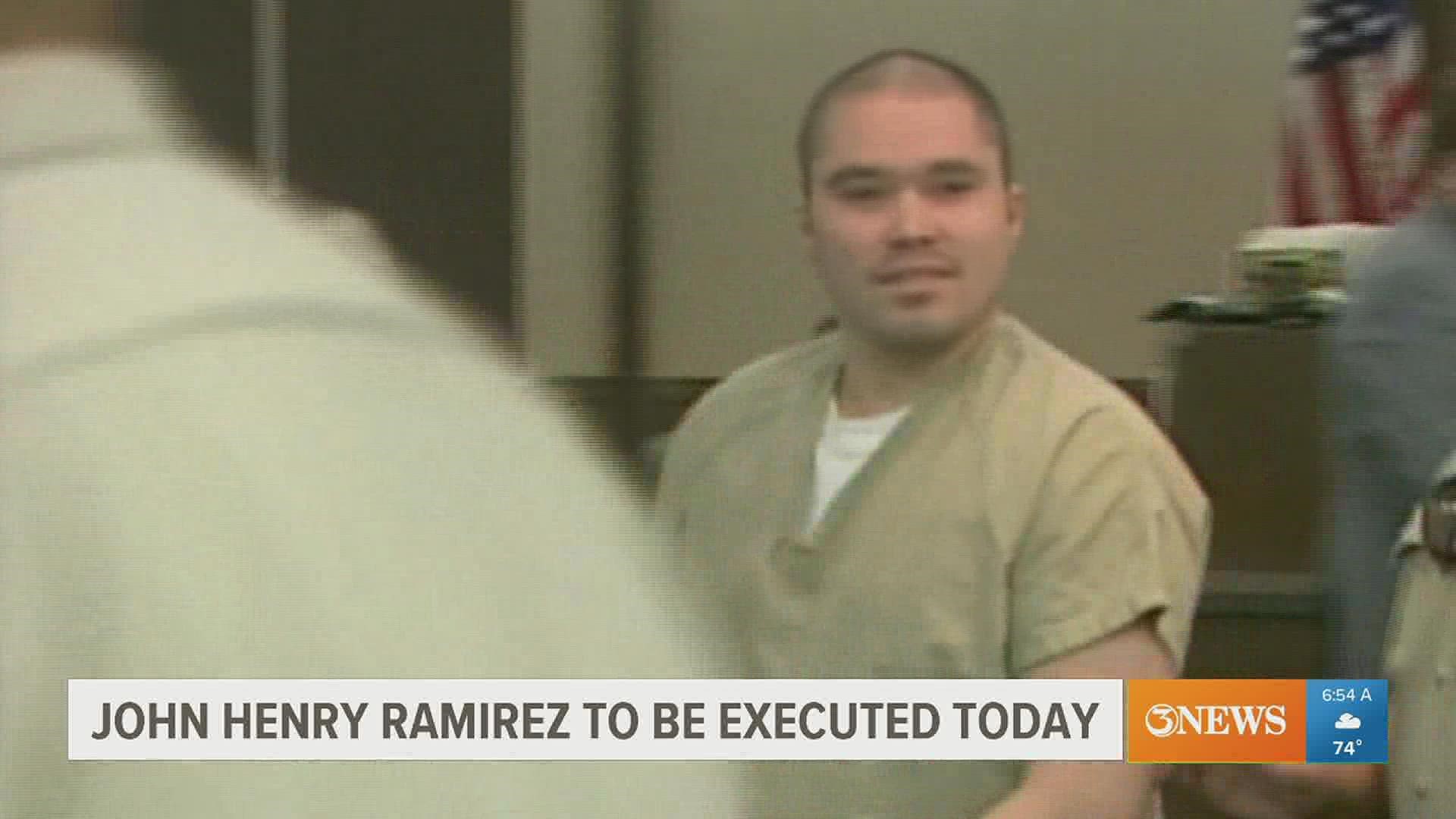 The Supreme Court ruled in March that Ramirez can have a pastor pray over him in his death chamber during the execution.