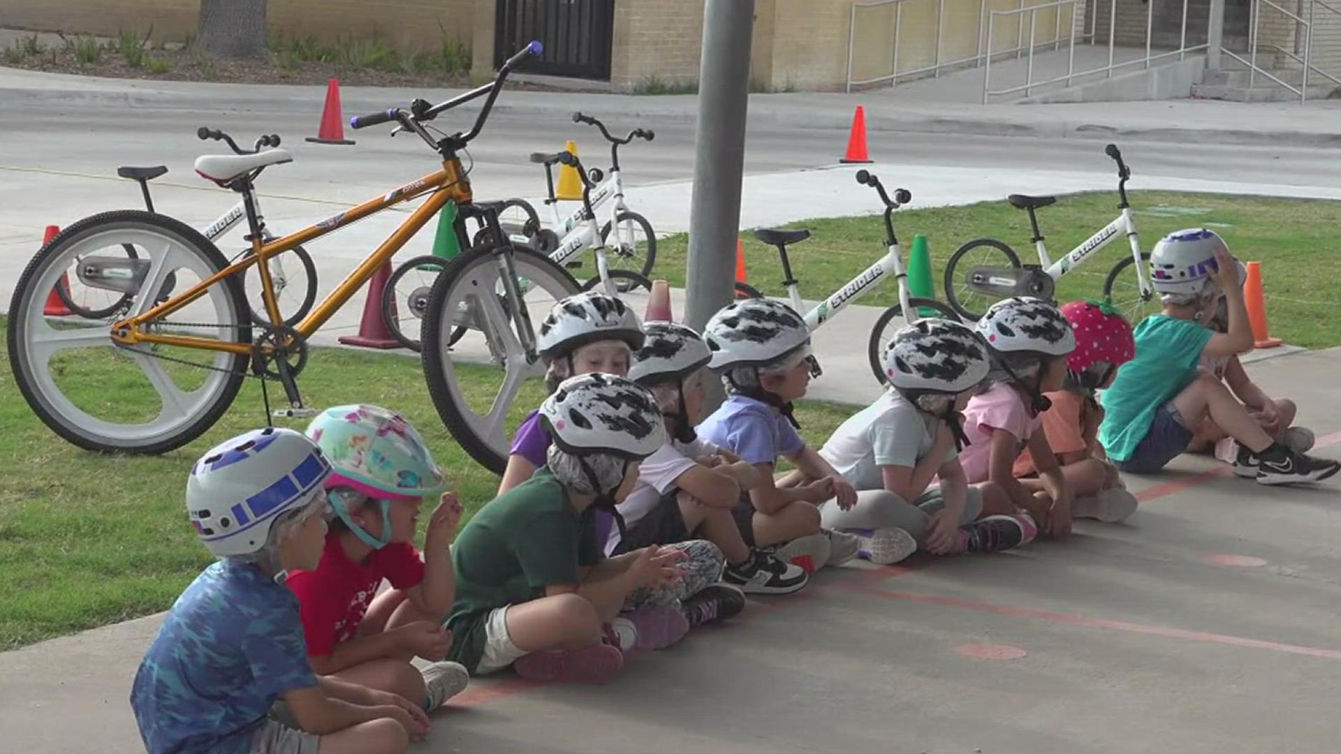 The goal for the event was for parents to see what their children have been working on and learn how they can help improve their child's bike riding skills at home.