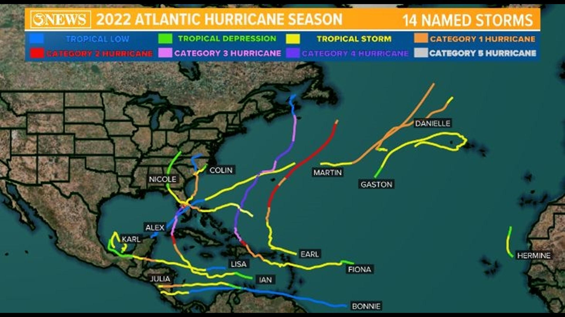 2022 Atlantic Hurricane Season Summary | kiiitv.com